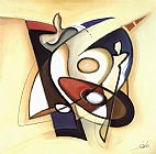 Alfred Gockel Studio Recording III painting